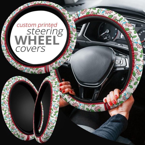 flower patterns anime steering wheel cover fbjy8