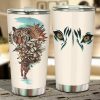 Flower x Tiger Car Tumbler Cup Custom Tiger Car Accessories