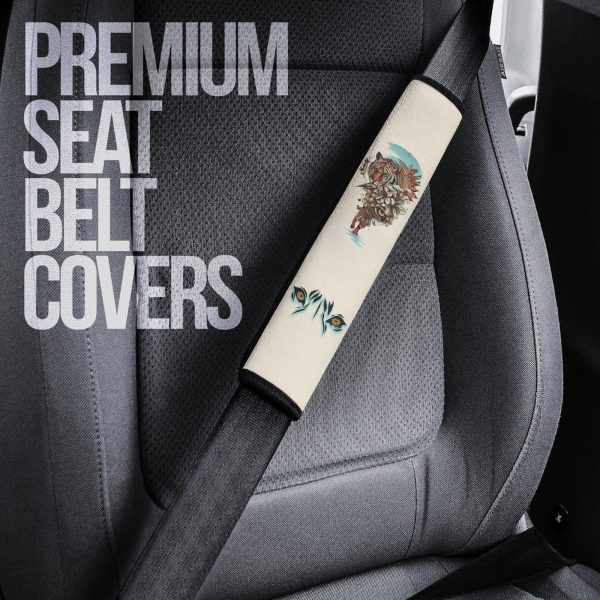 flower x tiger seat belt covers custom tiger car accessories lznr0