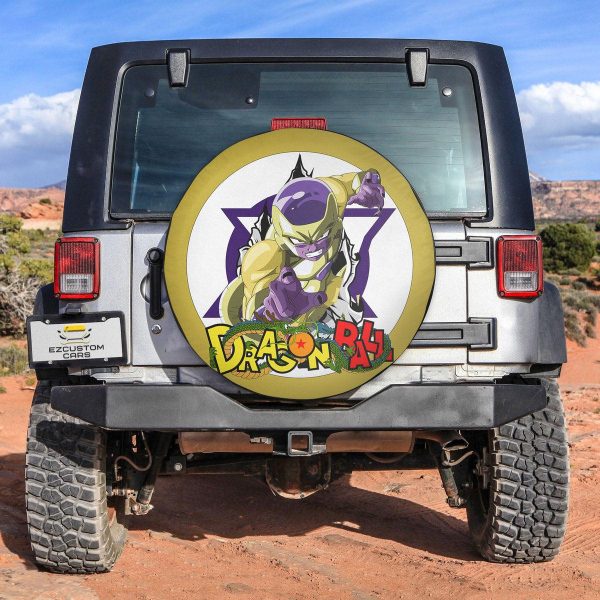 Frieza Golden Spare Tire Cover Custom Dragon Ball Anime Car Accessories