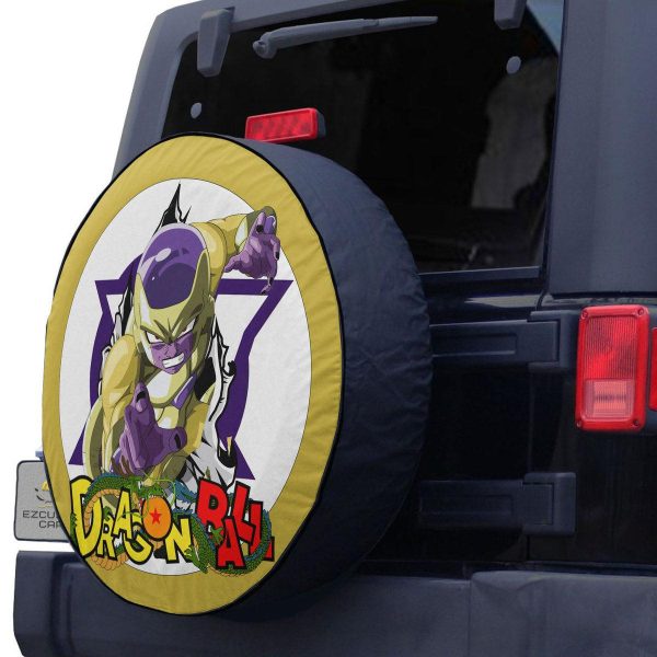 frieza golden spare tire cover custom dragon ball anime car accessories rozvu