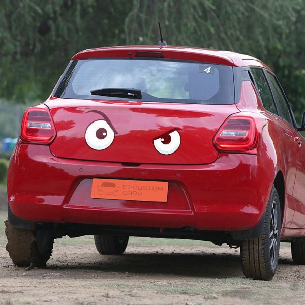 Frown Cartoon Eyes Car Sticker Custom Car Accessories