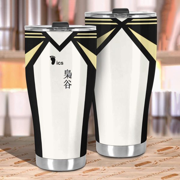 fukurodani academy stainless steel tumbler custom haikyuu anime car accessories o1xs4