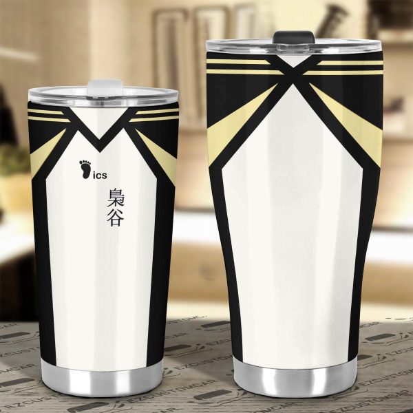 fukurodani academy stainless steel tumbler custom haikyuu anime car accessories xoqs9