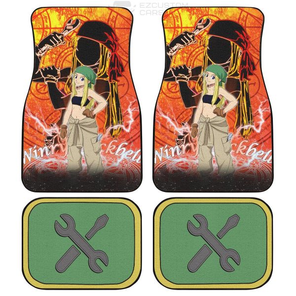Winry Car Floor Mats Fullmetal Alchemist Anime Car Accessories