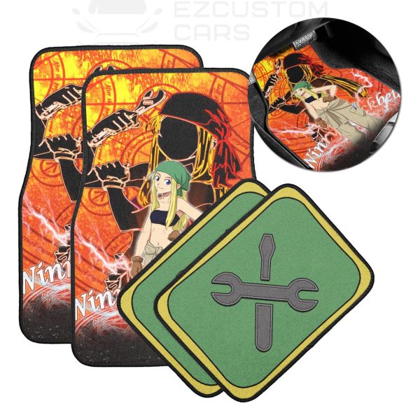 Fullmetal Alchemist Anime Custom Car Accessories Winry Rockbell Car Floor Mats
