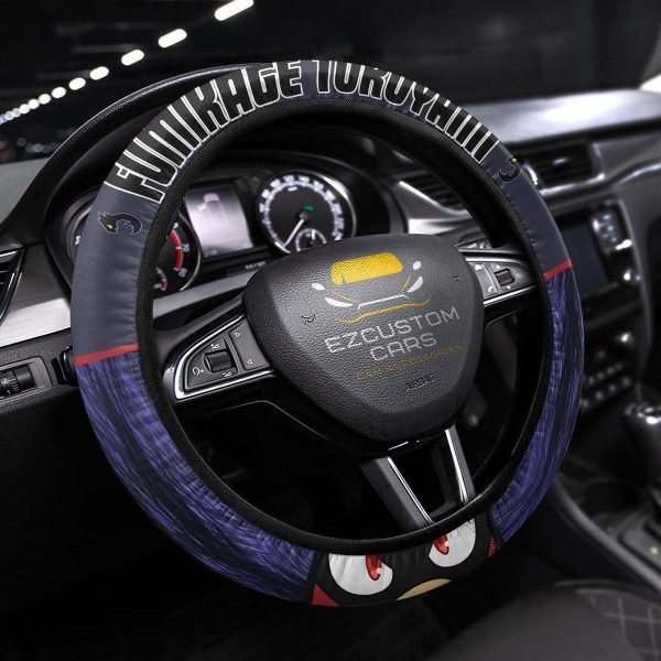 Fumikage Tokoyami Anime Steering Wheel Cover Custom Anime My Hero Academia Car Accessories