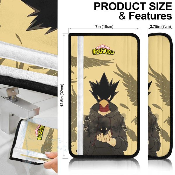 fumikage tokoyami seat belt covers custom mha anime car accessories bt5hy