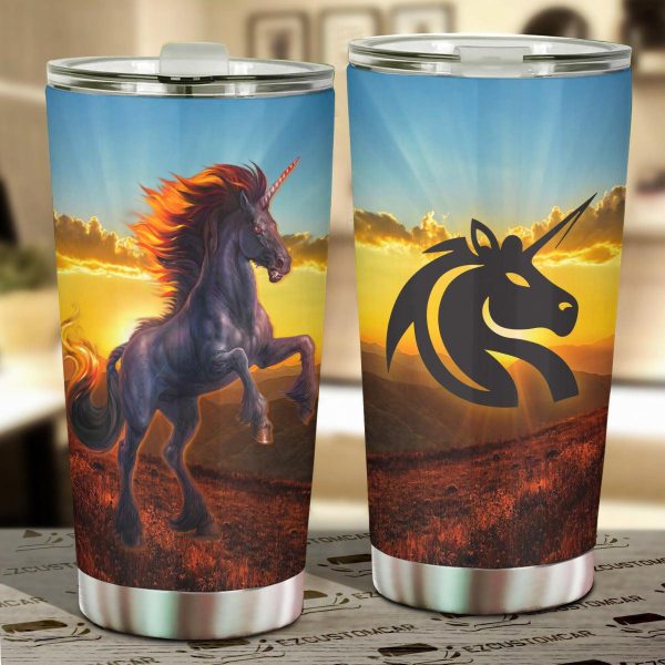 Fun in the Sun Unicorn Car Tumbler Cup Custom Unicorn Car Accessories