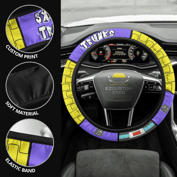 future trunks anime steering wheel cover custom dragon ball anime car accessories xr80x
