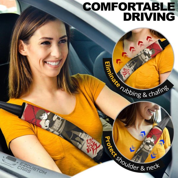 Gaara Mix Antique Artwork Naruto Seat Belt Covers