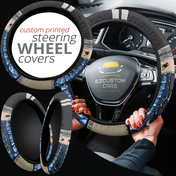 gajeel redfox fairy tail anime steering wheel cover mu0qf