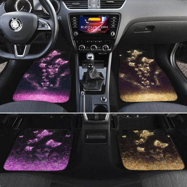 galaxy butterfly car floor mats custom butterfly car accessories 9s3e6