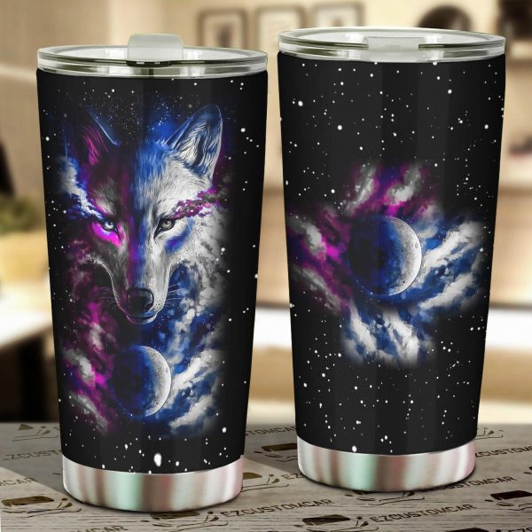 Waliicorners Galaxy Space Car Tumbler Cup Custom Animal Car Accessories