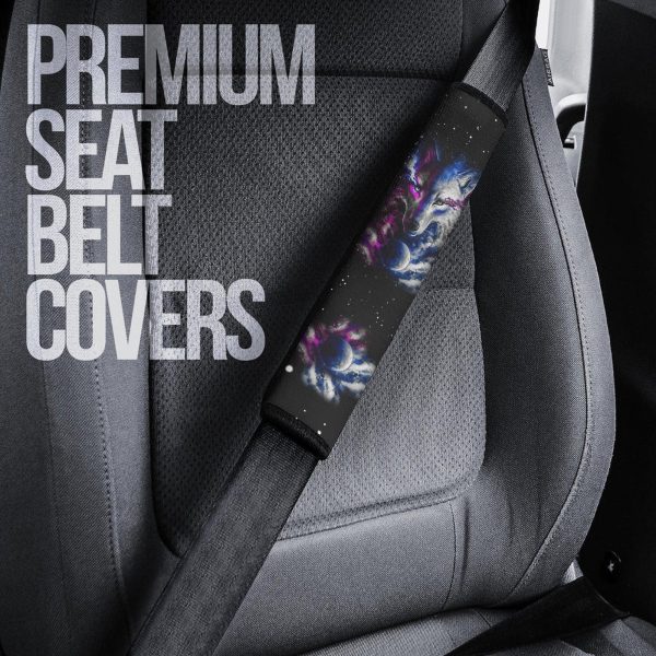 galaxy wolf seat belt covers custom animal car accessories f6gox