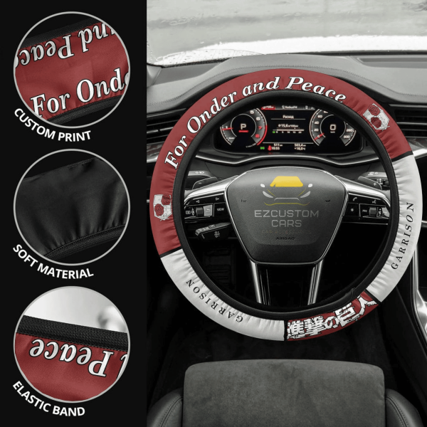 garrison regiment symbols anime steering wheel cover custom anime attack on titan car accessories bbeo6