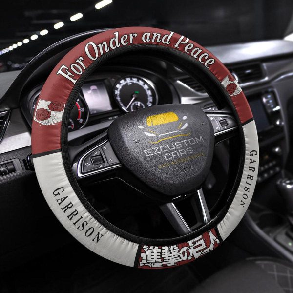 Attack On Titan Uniform Anime Steering Wheel Cover Custom Anime Car Accessories