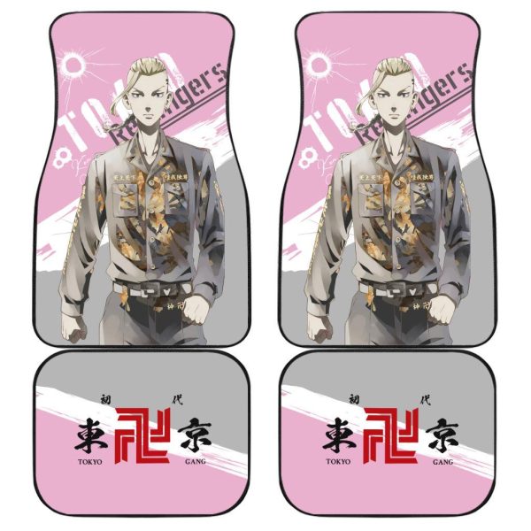gear up for adventure with tokyo revengers car floor mats set of 4 dv84j