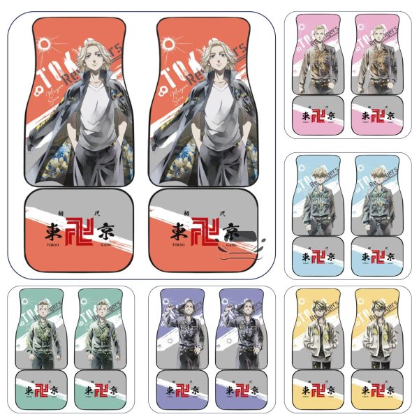 Gear Up for Adventure with Tokyo Revengers Car Floor Mats – Set of 4
