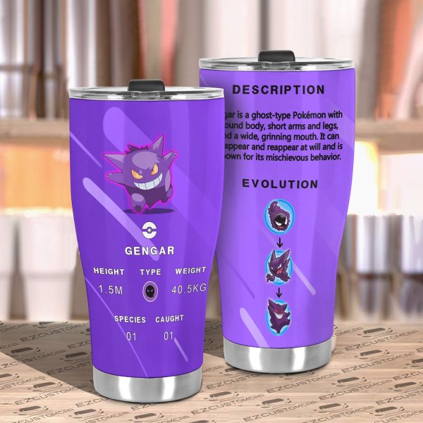 gengar travel mug gift idea for pokemon fans gledg