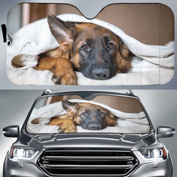 German Shepherd Cute Car Sun Shade