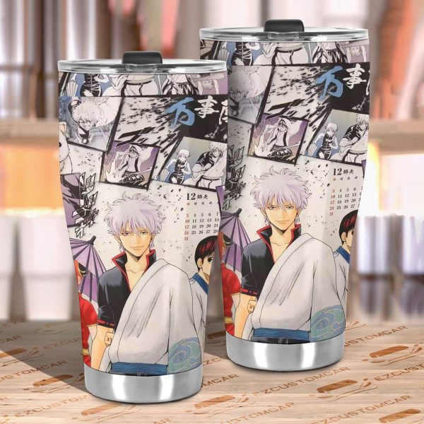 gintama car tumbler cup anime car accessories mixed manga style dmhlk