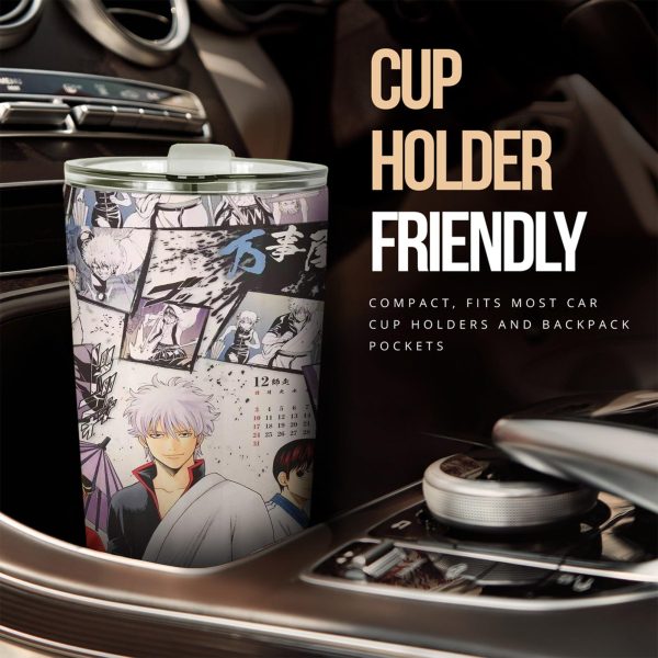 Gintama Car Tumbler Cup Anime Car Accessories Mixed Manga Style