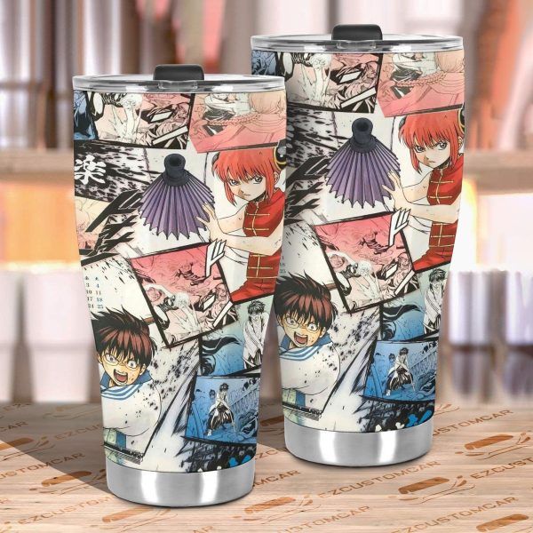gintama car tumbler cup anime car accessories sfpve