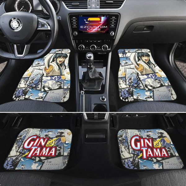 gintama katsura kotarou car floor mats anime car accessories mixed manga style as2nx