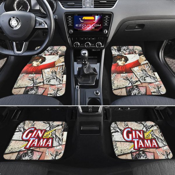 gintama sakamoto tatsuma car floor mats anime car accessories mixed manga style upghm