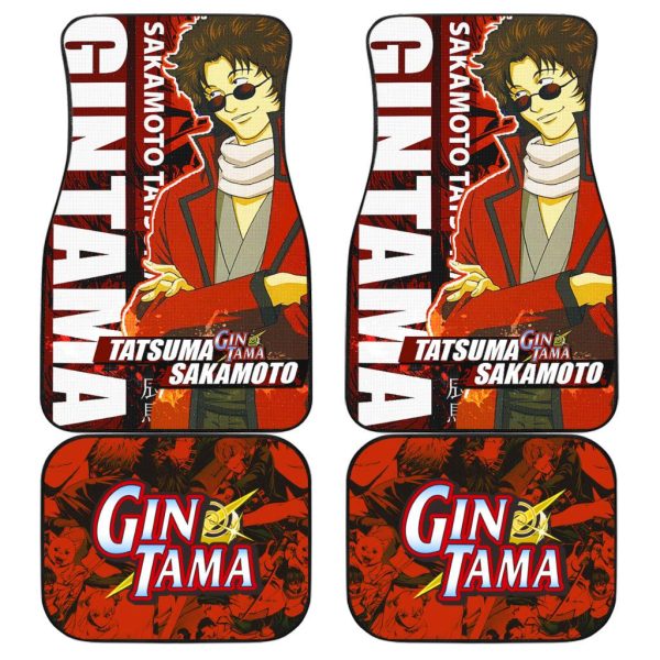 Gintama Sakamoto Tatsuma Car Floor Mats Anime Car Accessories Mixed Manga Style