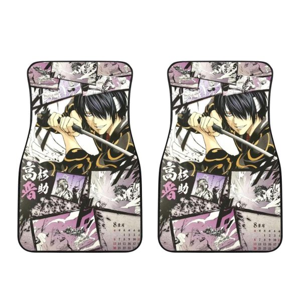gintama takasugi shinsuke car floor mats anime car accessories mixed manga style bo5gs