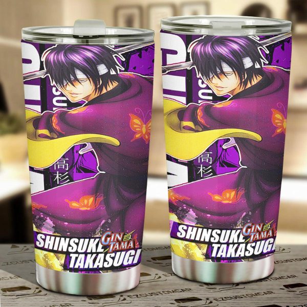 Gintama Takasugi Shinsuke Car Tumbler Cup Anime Car Accessories Mixed Manga Style