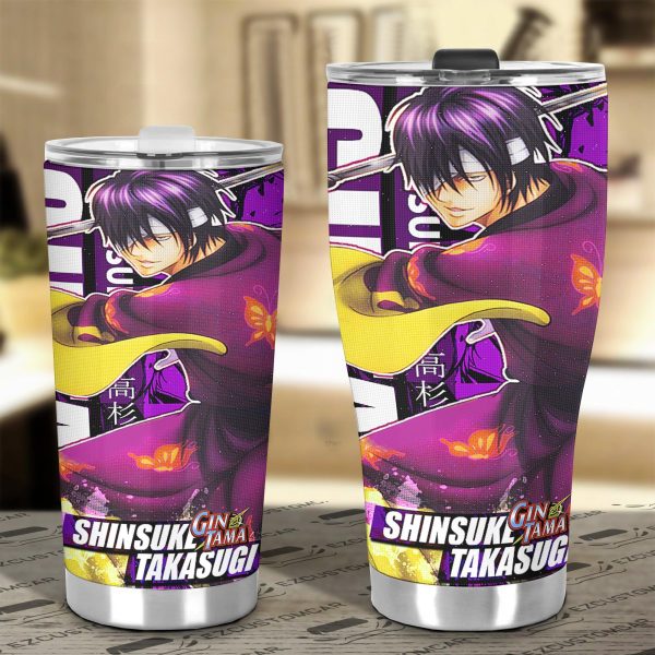 gintama takasugi shinsuke car tumbler cup anime car accessories wsghp
