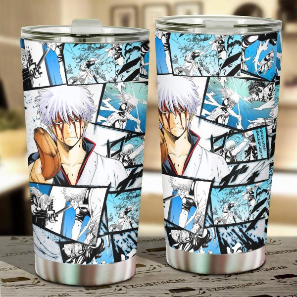 Gintoki Sakata Gintama Car Tumbler Cup Anime Car Accessories Mixed Manga Style Gintoki Sakata Gintama Car Tumbler Cup Anime Car Accessories Mixed Manga Style