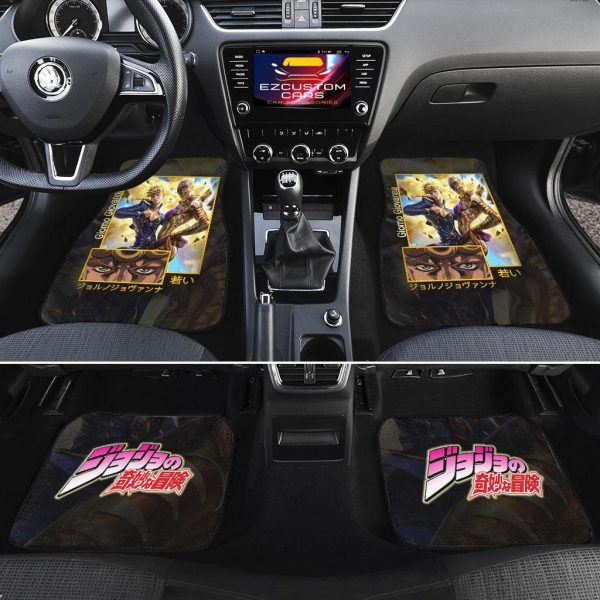 giorno giovanna car floor mats custom jojos bizarre adventure anime car accessories o4se3