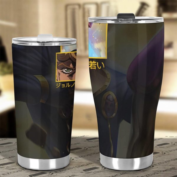 giorno giovanna car tumbler cup custom jojos bizarre adventure anime car accessories 2j5ly