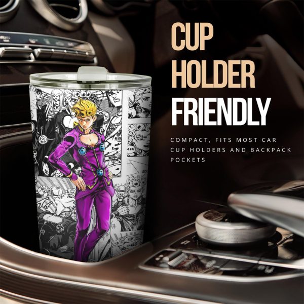 giorno giovanna jojos bizarre adventure car tumblers cup anime car accessories mix manga style ewbub