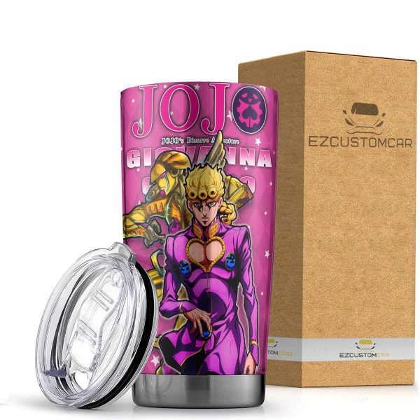 Giorno Giovanna Tumbler – Personalized JJBA custom Travel Tumblers