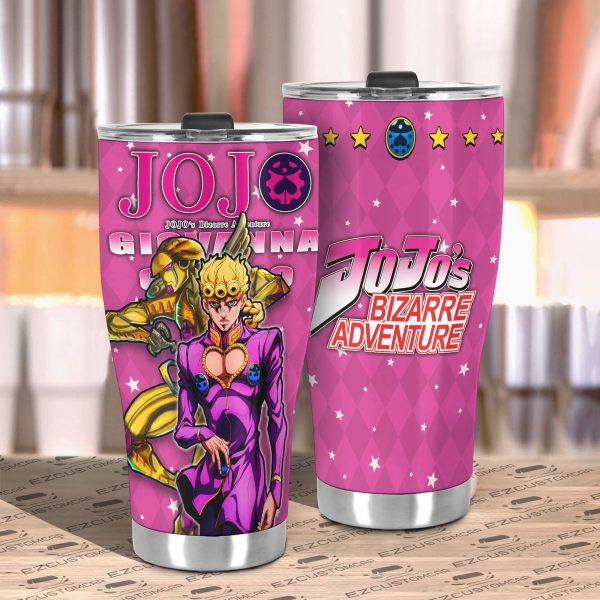 giorno giovanna tumbler personalized jjba custom travel tumblers k5beq