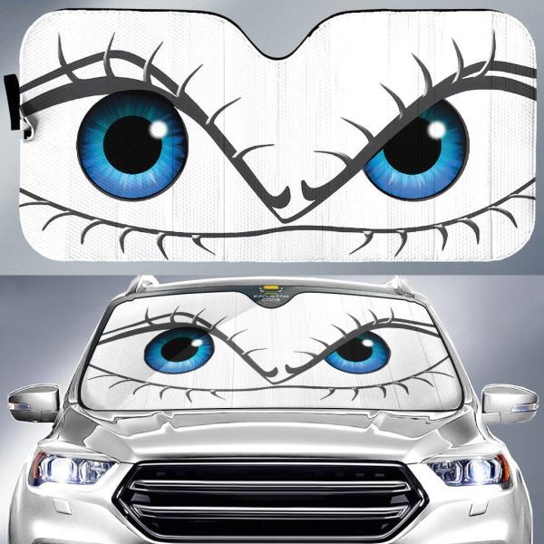 girly cartoon eyes custom car windshield sunshades 30h0s