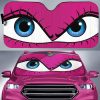 Girly Cartoon Eyes Custom Car Windshield Sunshades