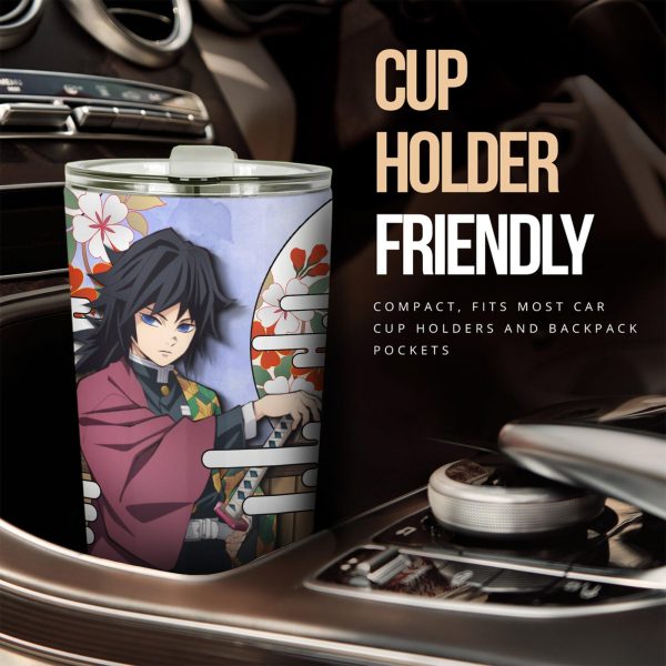 Giyu Tomioka Tumbler Cup Custom Demon Slayers Anime Car Accessories