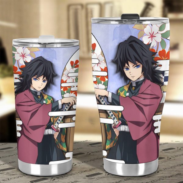 giyu tomioka tumbler cup custom demon slayers anime car accessories tlngy