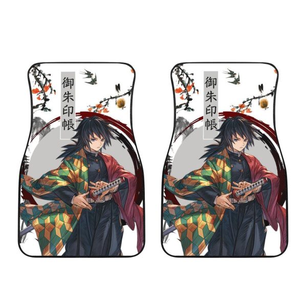 giyuu demon slayer car floor mats anime car decoration myzdb