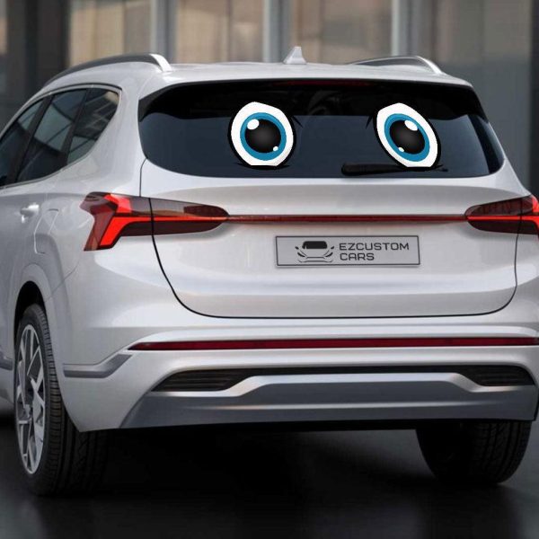 glaring eyes custom car sticker cartoon car accessories h9tvx