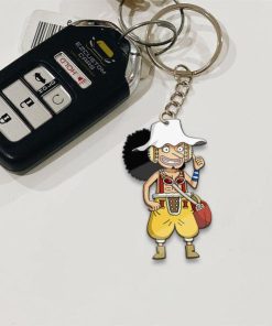 god usopp keychains custom one piece anime car accessories ufaam