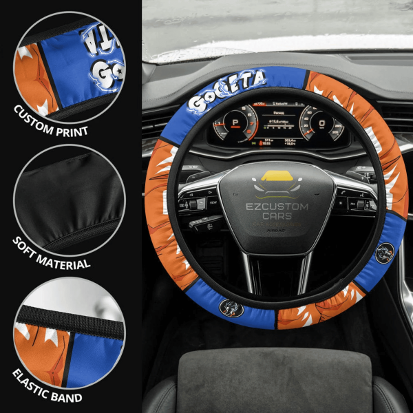 gogeta anime steering wheel cover custom dragon ball anime car accessories jxdl5