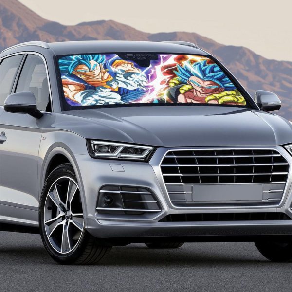 Gogeta Car Sun shade Custom Dragon Ball Anime Car Accessories