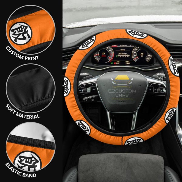 Gohan Kanji Anime Steering Wheel Cover Custom Dragon Ball Anime Car Accessories